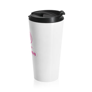 'Silhouette' Stainless Steel Coffee Travel Mug, White (15 Oz.)