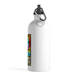 'Beach Goddess' Stainless Steel Water Bottle, White (14 Oz.)