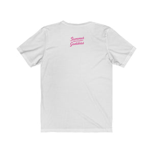 'Neon Surfer' Jersey Cotton Short Sleeve Tee, White or Pink (All Sizes)