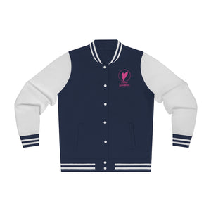 Two-Tone Varsity Jacket, Black or Navy Blue (All Sizes)