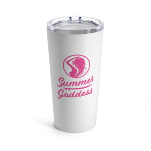 'Brand Logo' Stainless Steel Beverage Travel Tumbler, White (20 Oz.)