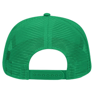 "Lucky Irish" Classic Foam Snapback Trucker Hat, Green & White (Adjustable Size)