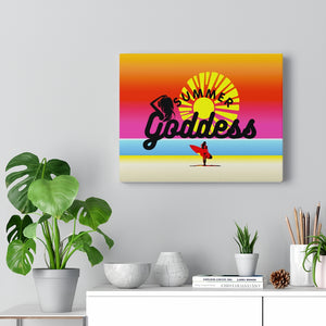 'Sunset Surfer' Stretched Canvas Gallery Wrap, Horizontal Layout (2 Sizes)