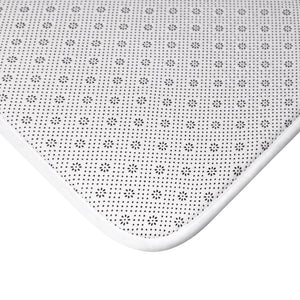 'Mermaid' White and Aqua Bath Mat (2 Sizes)