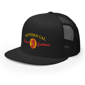 "Southern Cal" Embroidered Mesh Snapback Trucker Hat, Multiple Colors (Adjustable Size)