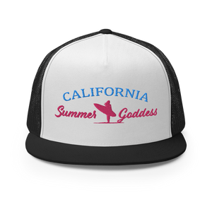 "California" Embroidered Mesh Snapback Trucker Hat, Multiple Colors (Adjustable Size)