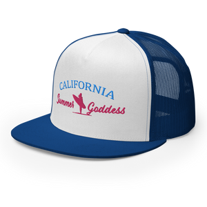 "California" Embroidered Mesh Snapback Trucker Hat, Multiple Colors (Adjustable Size)