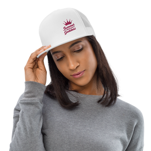 'Surf Queen' Embroidered Mesh Snapback Trucker Hat, Multiple Colors (Adjustable Size)