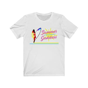 'Neon Surfer' Jersey Cotton Short Sleeve Tee, White or Pink (All Sizes)