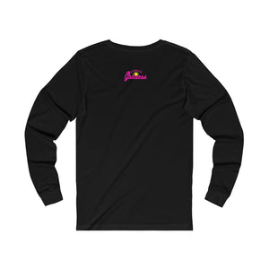 Jersey Cotton Long Sleeve Tee, White or Black (All Sizes)