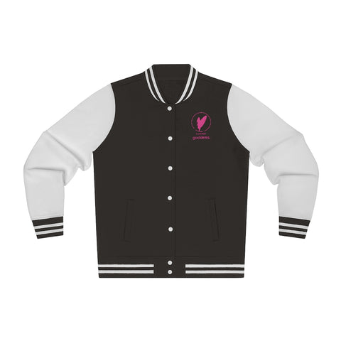 Two-Tone Varsity Jacket, Black or Navy Blue (All Sizes)