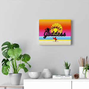 'Sunset Surfer' Stretched Canvas Gallery Wrap, Horizontal Layout (2 Sizes)