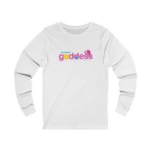 Jersey Cotton Long Sleeve Tee, White or Black (All Sizes)