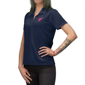 Athletic Jersey Polo Shirt, Black or Navy Blue (All Sizes)