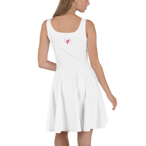 'Silhouette Surfer' Flowy White Dress (All Sizes)