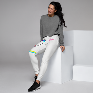 'Neon Surfer' White Jogger Sweatpants (All Sizes)