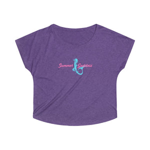 'Mermaid' Tri-Blend Dolman Casual Tee, Various Colors (All Sizes)