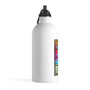 'Beach Goddess' Stainless Steel Water Bottle, White (14 Oz.)