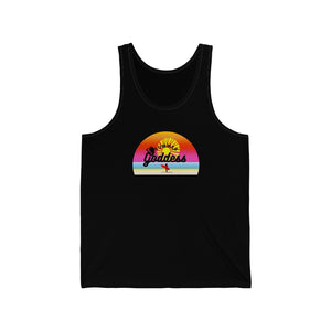 'Retro Beach' Extra Light Cotton Tank Top, Various Colors (All Sizes)