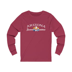 'Arizona Girl' Long Sleeve Jersey Tee, Cardinal Red (All Sizes)