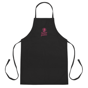 'Tribal Surf' Embroidered Cooking Apron, Black or White (One Size)