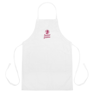 'Tribal Surf' Embroidered Cooking Apron, Black or White (One Size)