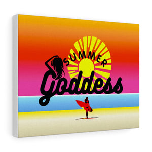 'Sunset Surfer' Stretched Canvas Gallery Wrap, Horizontal Layout (2 Sizes)