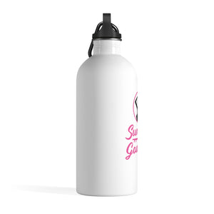 'Brand Logo' Stainless Steel Water Bottle, White (14 Oz.)