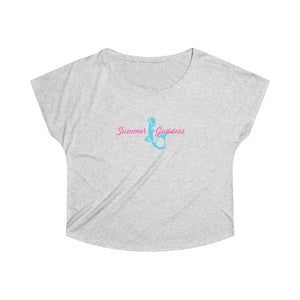 'Mermaid' Tri-Blend Dolman Casual Tee, Various Colors (All Sizes)