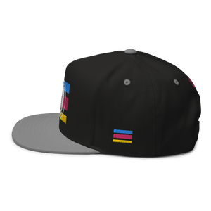 'Beach Stripes' Embroidered Premium Twill Snapback Hat, Multiple Colors (Adjustable Size)