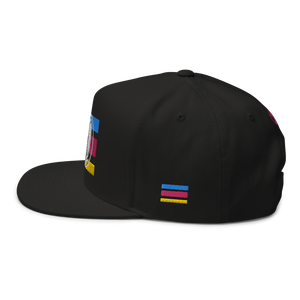 'Beach Stripes' Embroidered Premium Twill Snapback Hat, Multiple Colors (Adjustable Size)