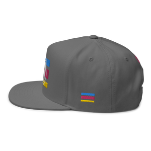 'Beach Stripes' Embroidered Premium Twill Snapback Hat, Multiple Colors (Adjustable Size)