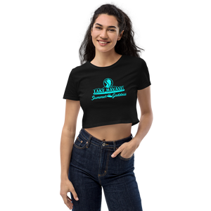 "Lake Havasu" Organic Cotton Relaxed Fit Crop Top, Black or White (All Sizes)