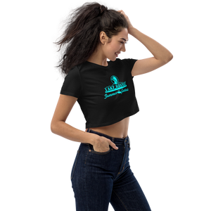 "Lake Havasu" Organic Cotton Relaxed Fit Crop Top, Black or White (All Sizes)