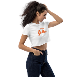 "Texas Goddess" Organic Cotton Relaxed Fit Crop Top, Black or White (All Sizes)