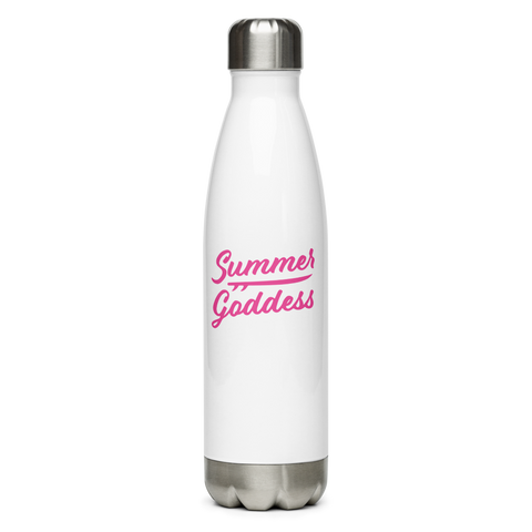 'Tribal Surf' Stainless Steel Insulated Water Bottle, White (17 Oz.)