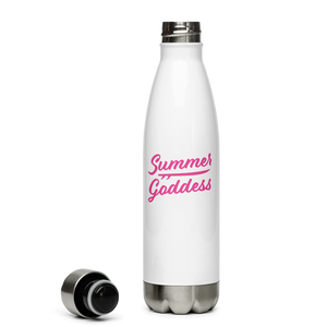 'Tribal Surf' Stainless Steel Insulated Water Bottle, White (17 Oz.)