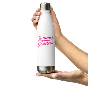 'Tribal Surf' Stainless Steel Insulated Water Bottle, White (17 Oz.)