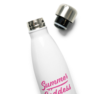 'Tribal Surf' Stainless Steel Insulated Water Bottle, White (17 Oz.)