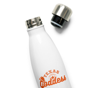 "Texas Goddess" Stainless Steel Insulated Water Bottle, White (17 Oz.)