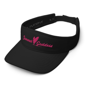 Embroidered FlexFit Visor, Black or White (One Size)