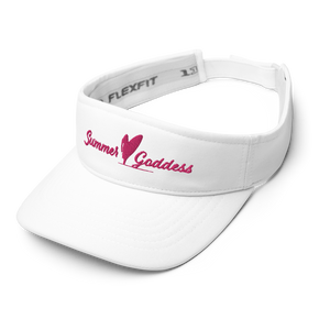 Embroidered FlexFit Visor, Black or White (One Size)